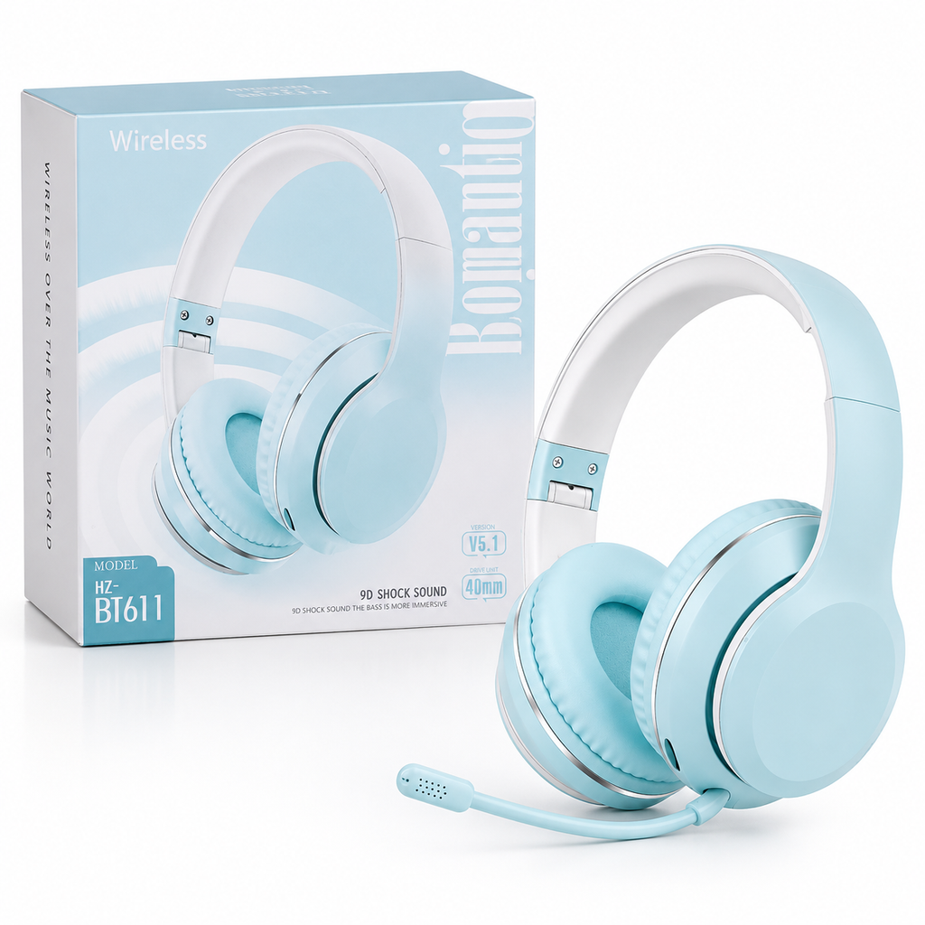HZ-BT611 Wireless Bluetooth Over-Ear Headphones