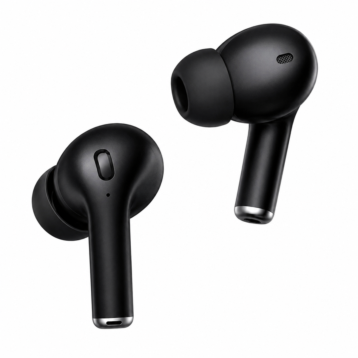 ANC Wireless Bluetooth Earbuds – ENC Noise Cancellation | Touch Control | Long Battery Life | Black
