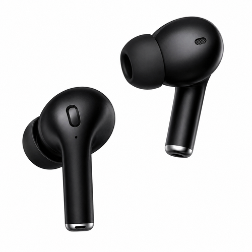 ANC Wireless Bluetooth Earbuds – ENC Noise Cancellation | Touch Control | Long Battery Life | Black