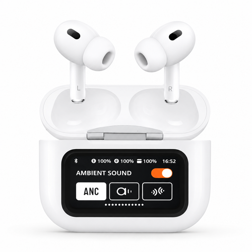 ANC/ENC Wireless Earbuds with Smart Touch Display